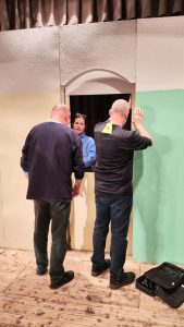 Einfachdachet: Bühnenaufbau