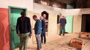 Einfachdachet: Bühnenaufbau