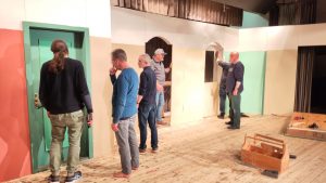 Einfachdachet: Bühnenaufbau