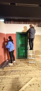 Einfachdachet: Bühnenaufbau