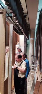 Einfachdachet: Bühnenaufbau