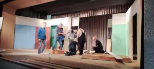 Einfachdachet: Bühnenaufbau