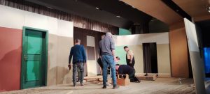 Einfachdachet: Bühnenaufbau