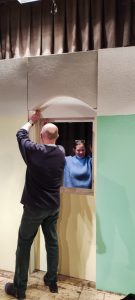 Einfachdachet: Bühnenaufbau