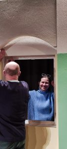 Einfachdachet: Bühnenaufbau