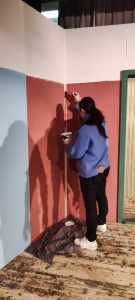 Einfachdachet: Bühnenaufbau